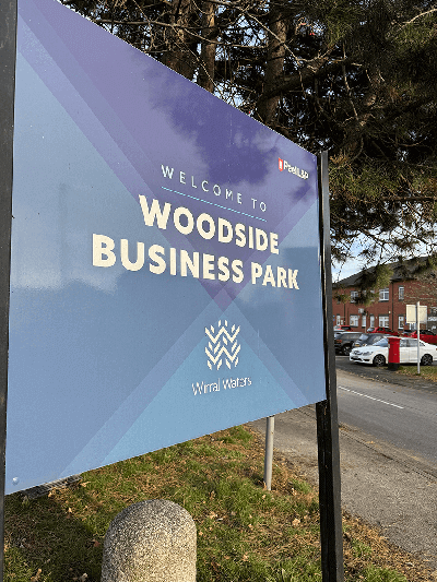 Woodside Business Park Sign